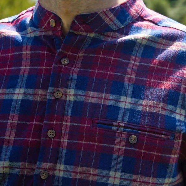 Maroon Flannel Grandfather Shirt – MacLeods Scottish Shop