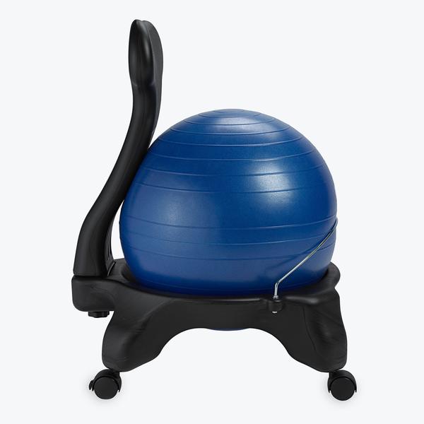 blue ball chair