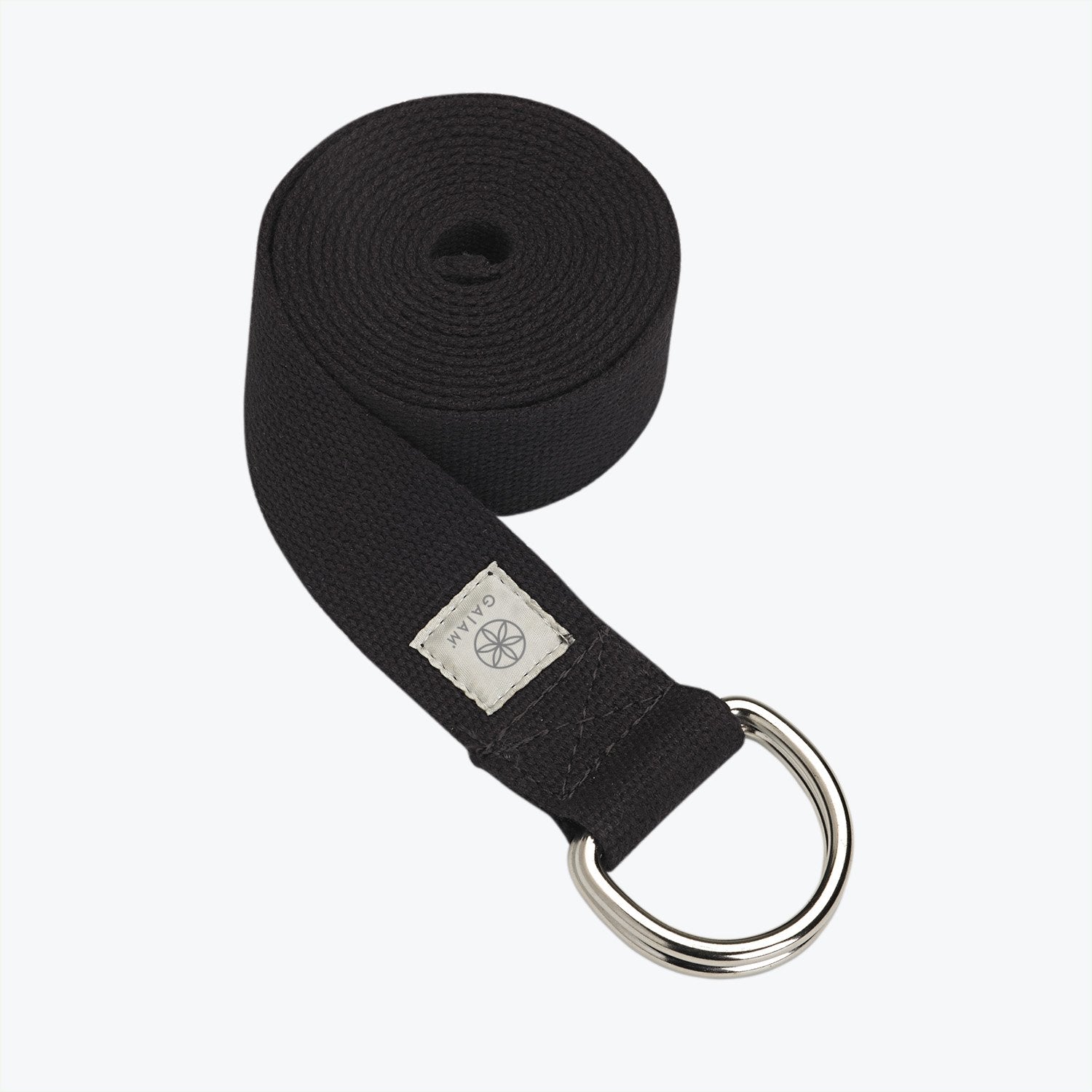 black yoga strap