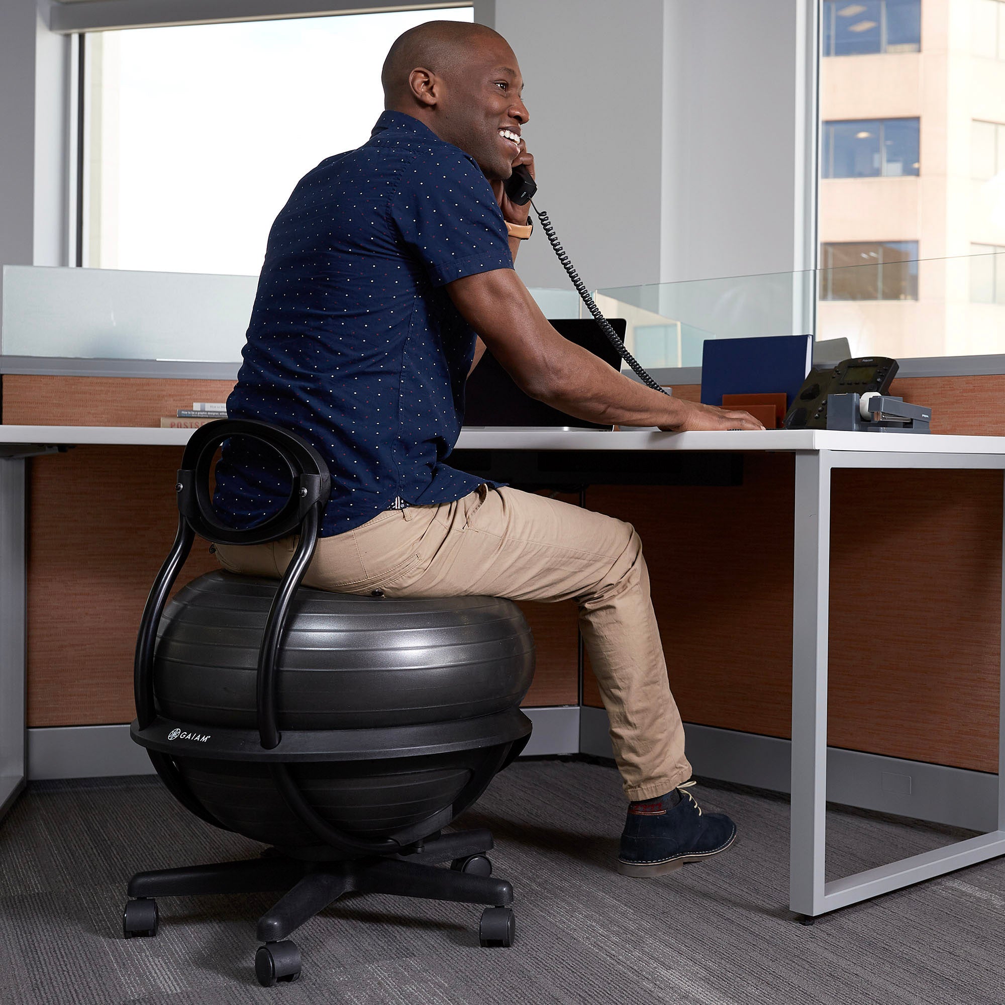 Gaiam Ultimate Balance Ball Chair - Ergonomic Ball Chair