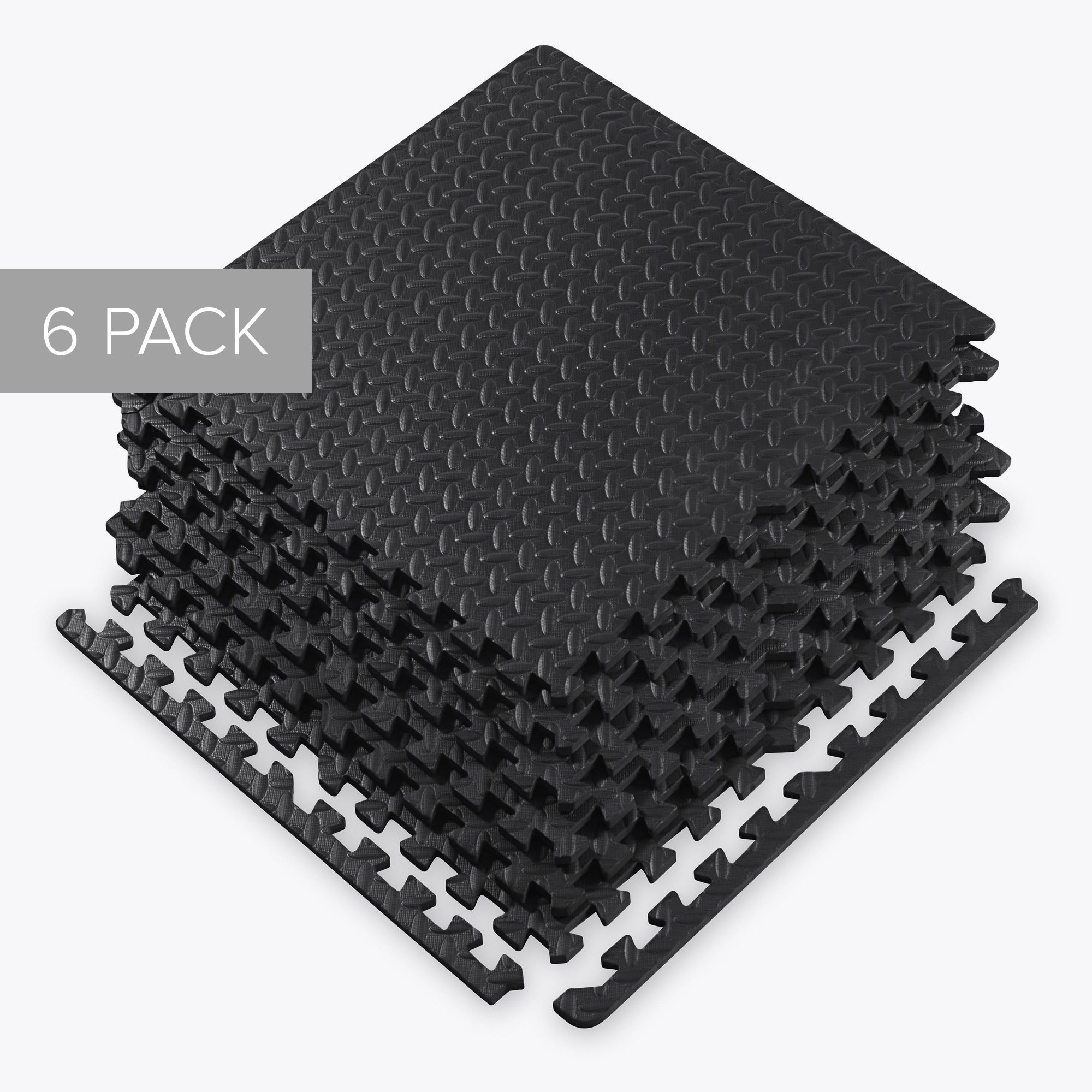 black fitness mat