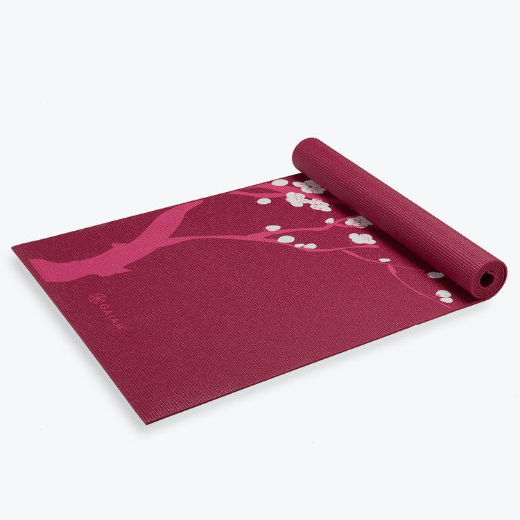 Pink Cherry Blossom Yoga Mat 4mm Gaiam