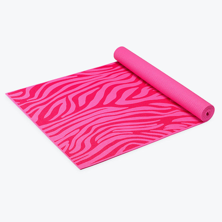 Kids Pink Zebra Yoga Mat 4mm Gaiam