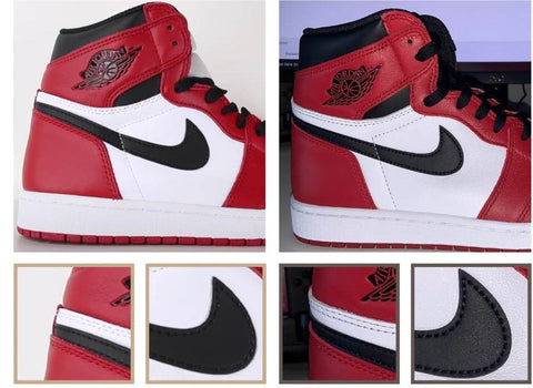 how can u tell if jordan 1s are fake