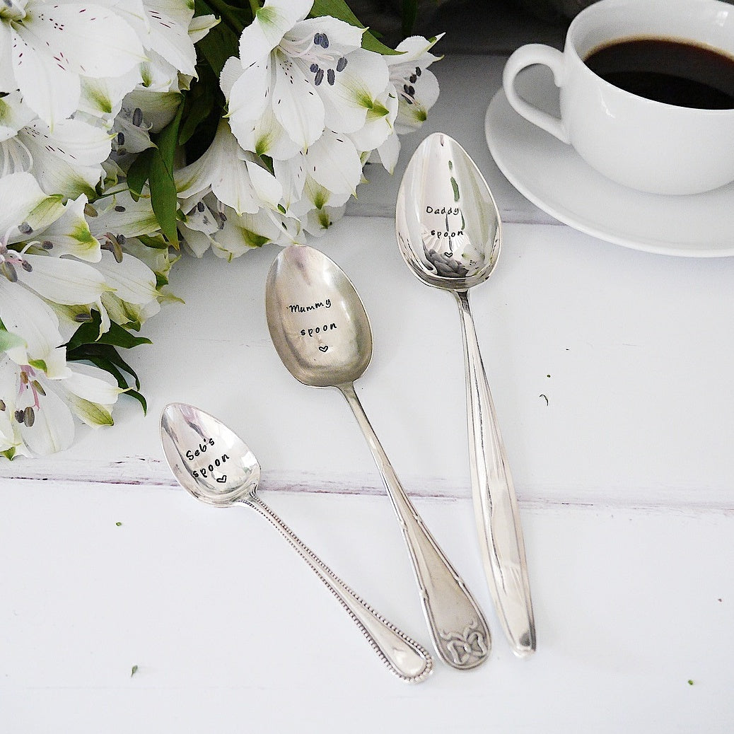 engraved baby silverware