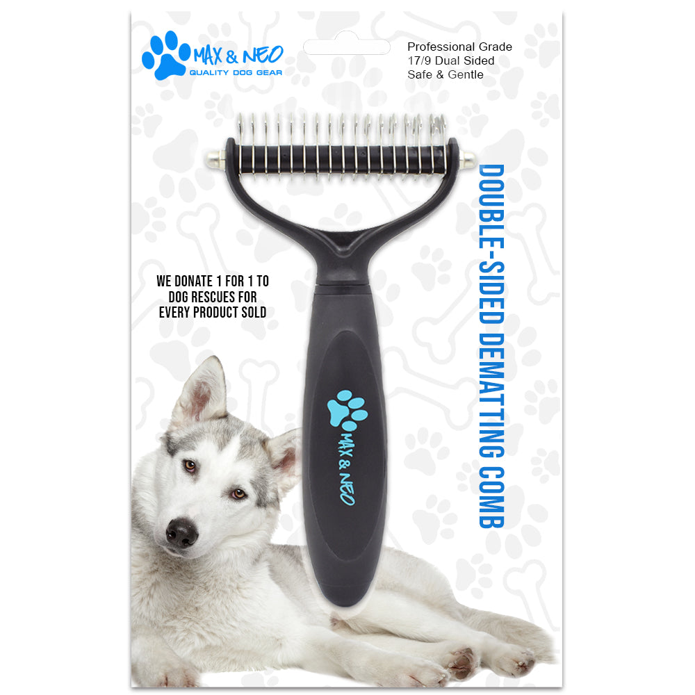 v rake dog brush