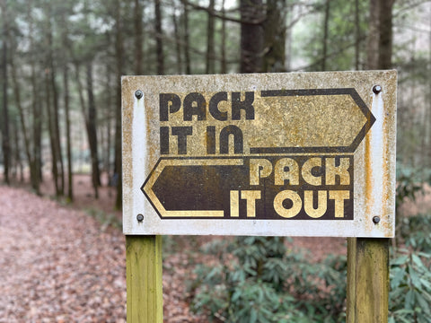 Sign on the Appalachian Trail