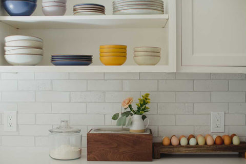 White Ceramic Countertop Composter