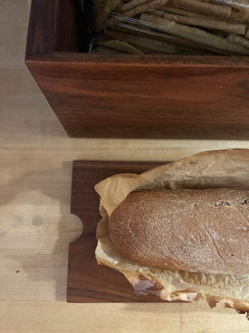 Walnut Bread Box