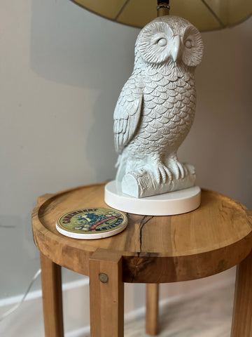 Sweet Gum Waverly Table with Owl Lamp