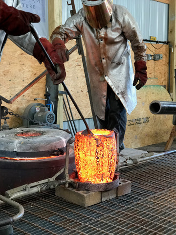 Bronze Pour Glowing