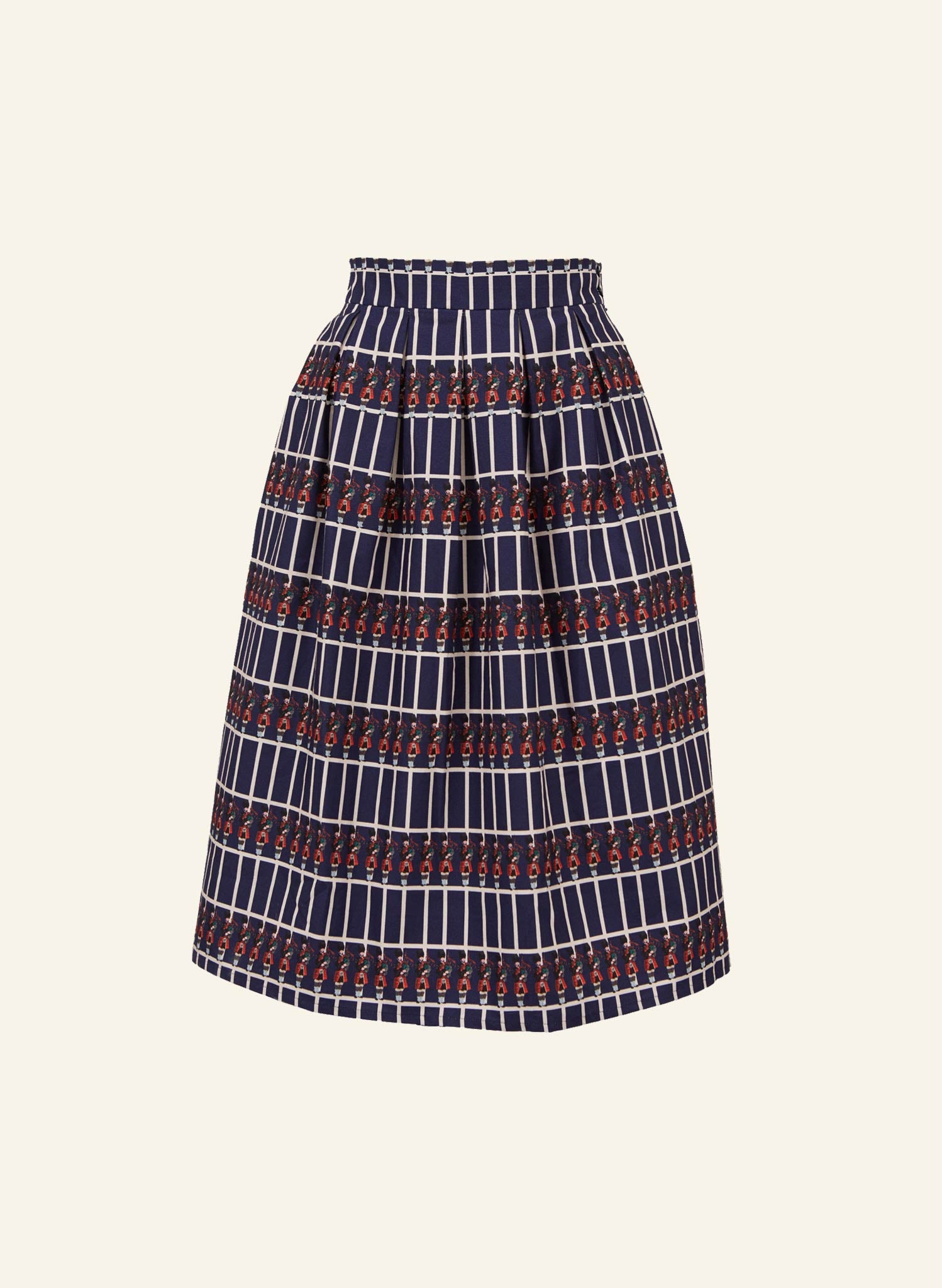 navy cotton skirt uk