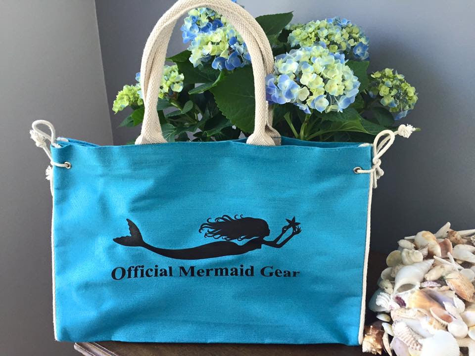 mermaid beach tote