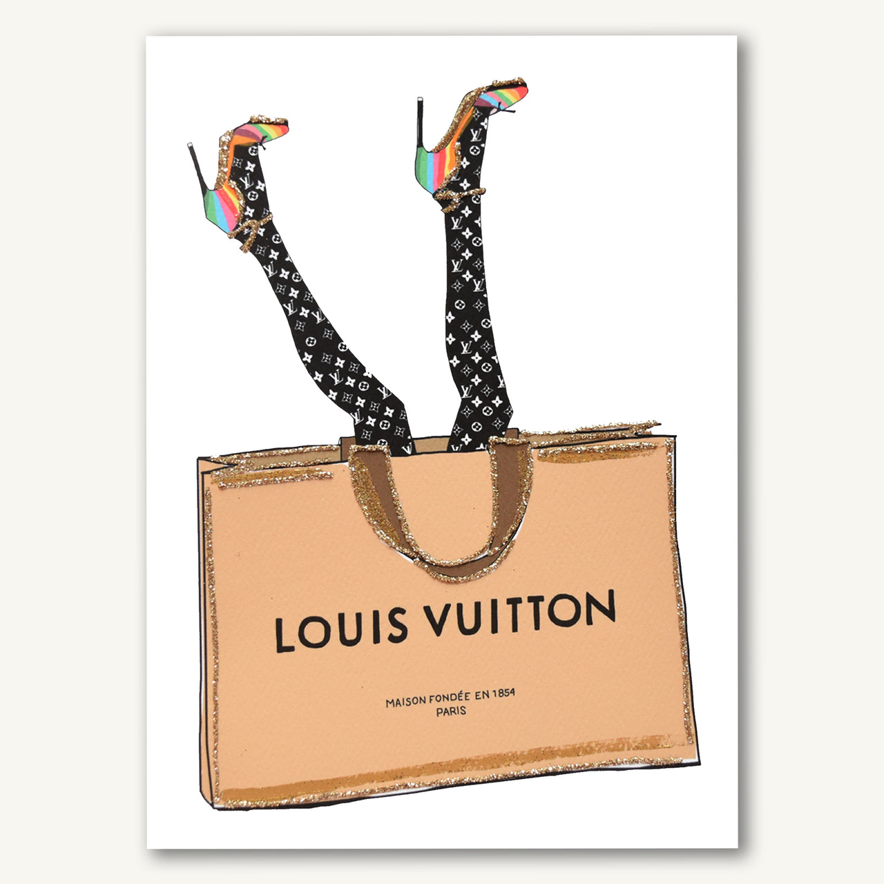 tan louis vuitton heels