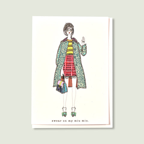 Verrier Card - Swear On My Louis Vuitton - Paper Republic