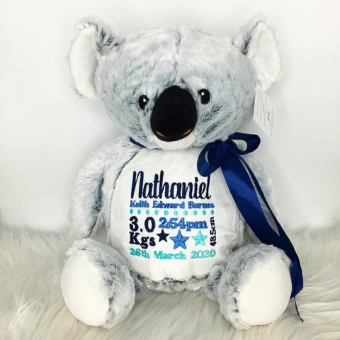 personalised koala bear