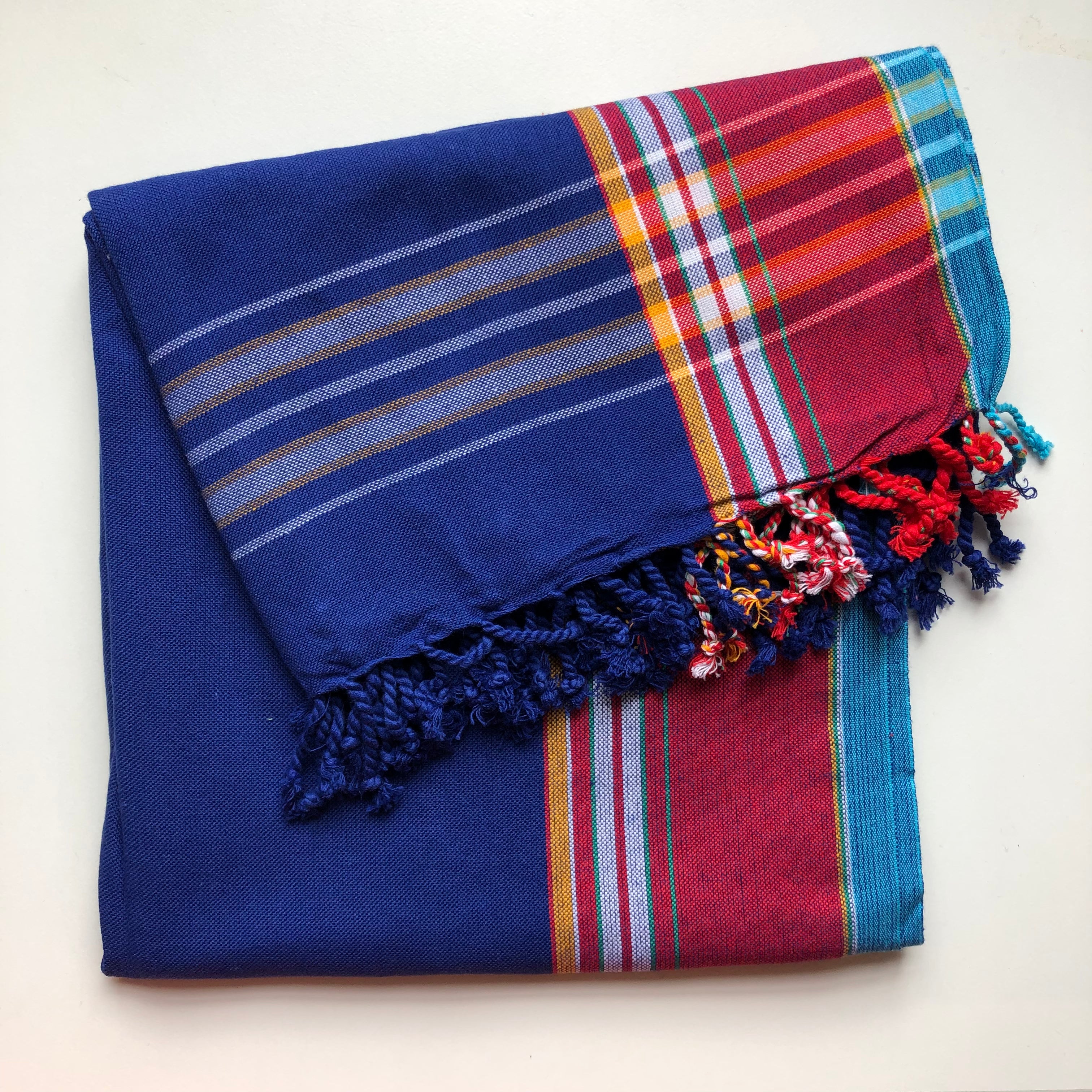 Original Kenyan African Maasai Shuka wrap throw blanket 60" X