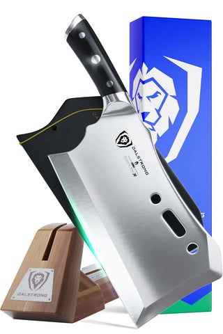 Meat Cleaver 9" with Stand | Obliterator | Gladiator Series R | NSF Certified | Dalstrong