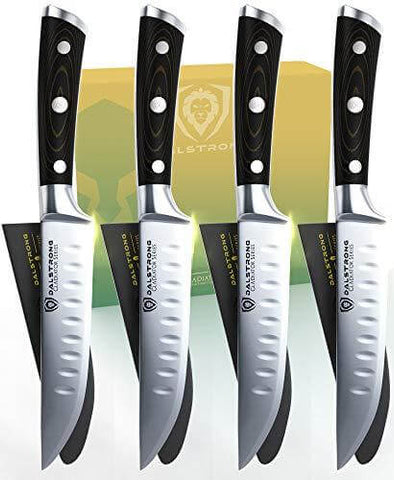 4-Piece Straight-Edge Steak Knife Set Gladiator Series | NSF Certified | Dalstrong