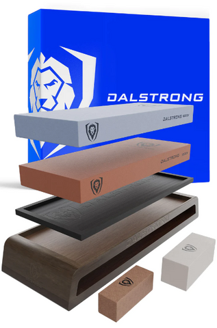 #1000 / #6000 Grit with Nagura Stone & Rust Eraser Premium Whetstone Kit | Dalstrong