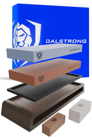 #1000 / #6000 Grit with Nagura Stone & Rust Eraser Premium Whetstone Kit | Dalstrong