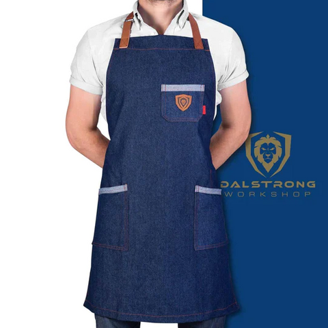 American Legend Blue Denim | Professional Chef's Kitchen Apron | Dalstrong