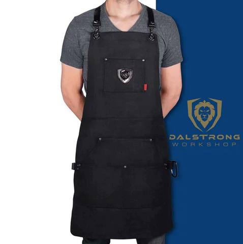 Sous Team Apron Heavy-Duty Waxed Canvas | Professional Chef's Kitchen Apron | Dalstrong