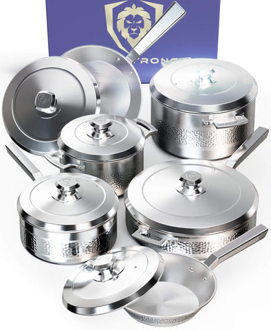 Avalon 12pc Silver Cookware Set