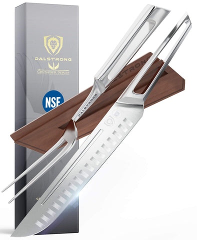 Carving Knife & Fork Set 9 | Crusader Series | NSF Certified | Dalstrong ©