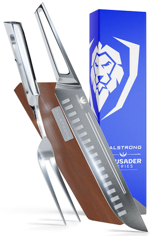 Carving Knife & Fork Set 9" | Crusader Series | NSF Certified | Dalstrong