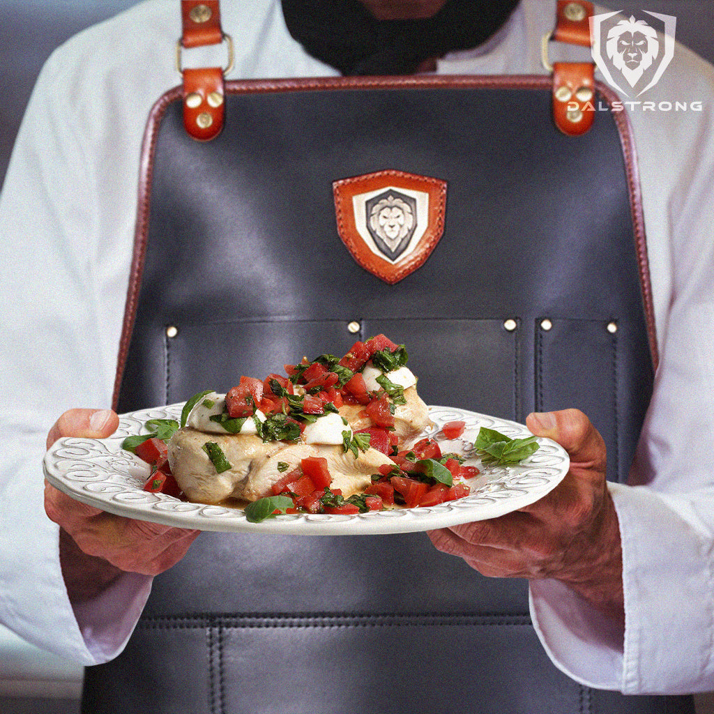 The Culinary Commander Top-Grain Leather | Professional Chef's Kitchen Apron | Dalstron