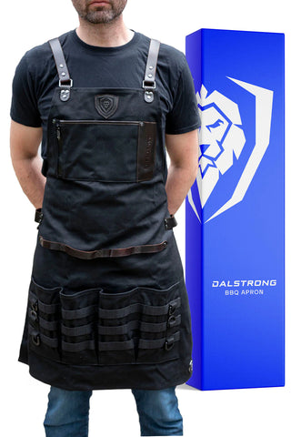 Heavy-Duty Waxed Canvas BBQ Apron