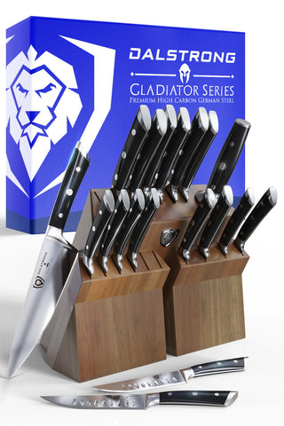 Gladiator Series 18 Piece Colossal Knife Set with Block