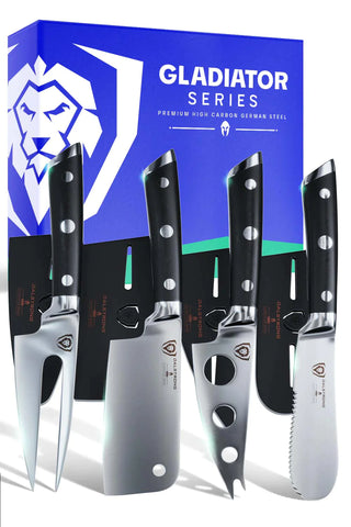 4-Piece Charcuterie & Cheese Knife Set | Gladiator Series | NSF Certified | Dalstrong