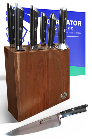 8-Piece Knife Block Set | Gladiator Series | Knives NSF Certified | Dalstrong