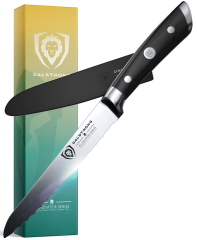 Serrated Utility Knife 5.5" | Gladiator Series | NSF Certified | Dalstrong ©