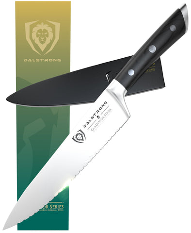 Gladiator Series 7.5" Serrated Chef Knife