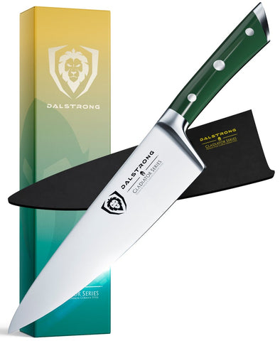 Chef's Knife 8" Army Green Handle | Gladiator Series | NSF Certified | Dalstrong