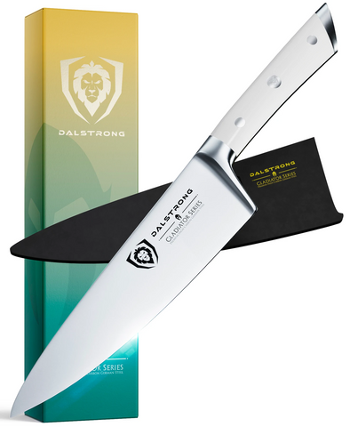Chef's Knife 8" | Glacial White Handle | Gladiator Series