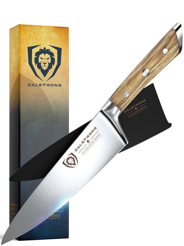 Chef Knife 8" | Olive Wood Handle | Gladiator Series