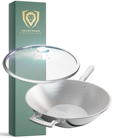 12" Frying Pan Wok | Silver | Oberon Series