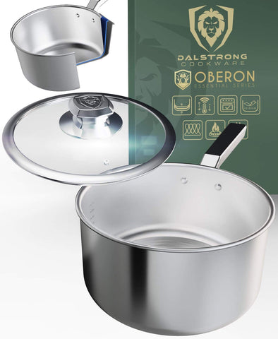 3 Quart Stock Pot Silver | Oberon Series