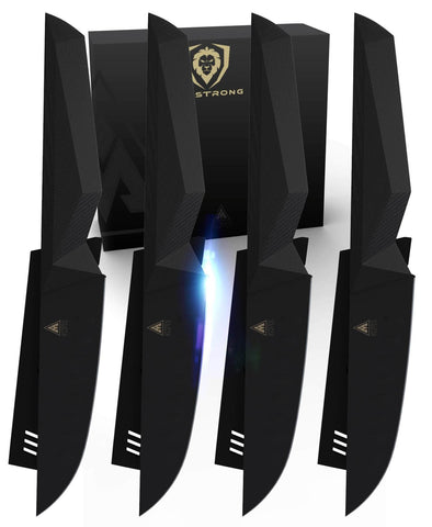 4-Piece Steak Knife Set | Shadow Black Series | NSF Certified | Dalstrong ©