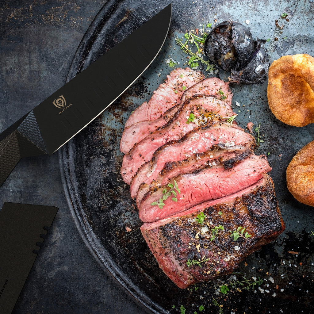 Home Hero - Steak Knives - Serrated Kitchen Steak Knives Set - Dishwasher  Safe - 8 Pcs, Black