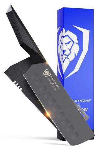 Nakiri Vegetable Knife 7" | Shadow Black Series | NSF Certified | Dalstrong