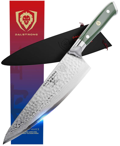 Mad Shark Ultra Sharp Chef Knife, Professional 8 inch Damascus Santoku Knife, Made of Super Damascus Stainless Steel, Non-Stick Blade Kitchen Knife