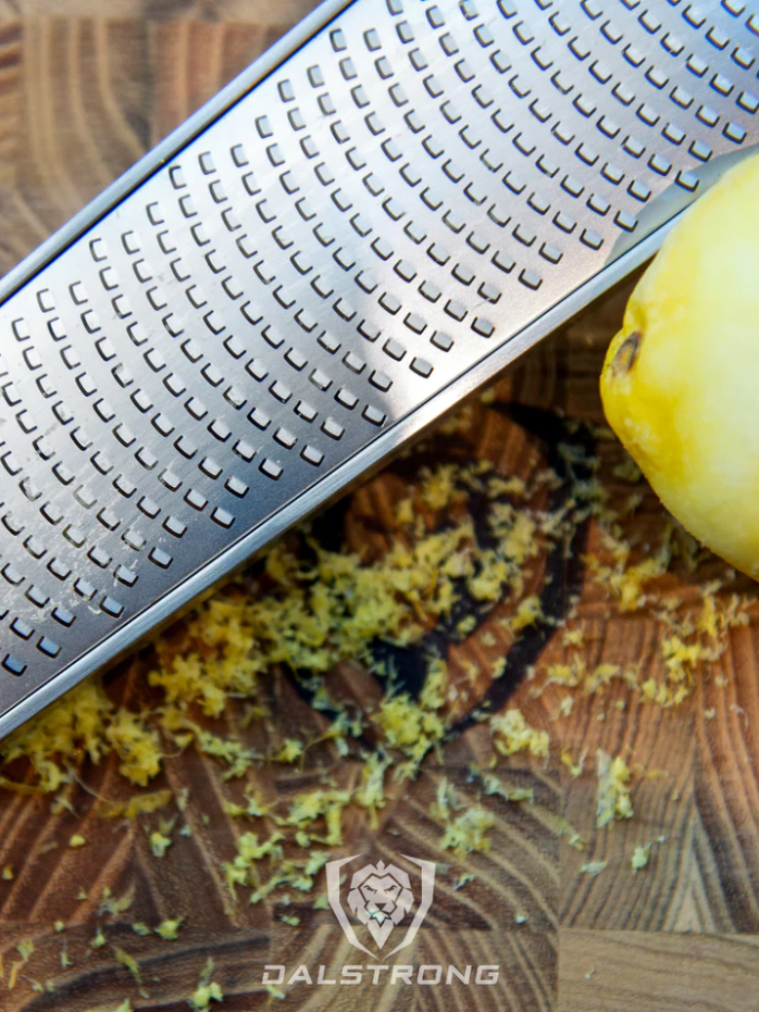 This elegant grater comes with its own wood container, and I can't