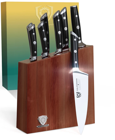 8-Piece Knife Block Set Gladiator Series Knives NSF Certified Dalstrong