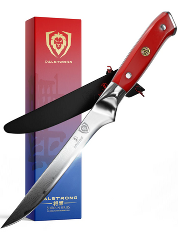 Boning Knife 6" Crimson Red ABS Handle Shogun Series Dalstrong