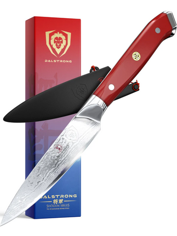 Paring Knife 3.5" Crimson Red ABS Handle Shogun Series Dalstrong